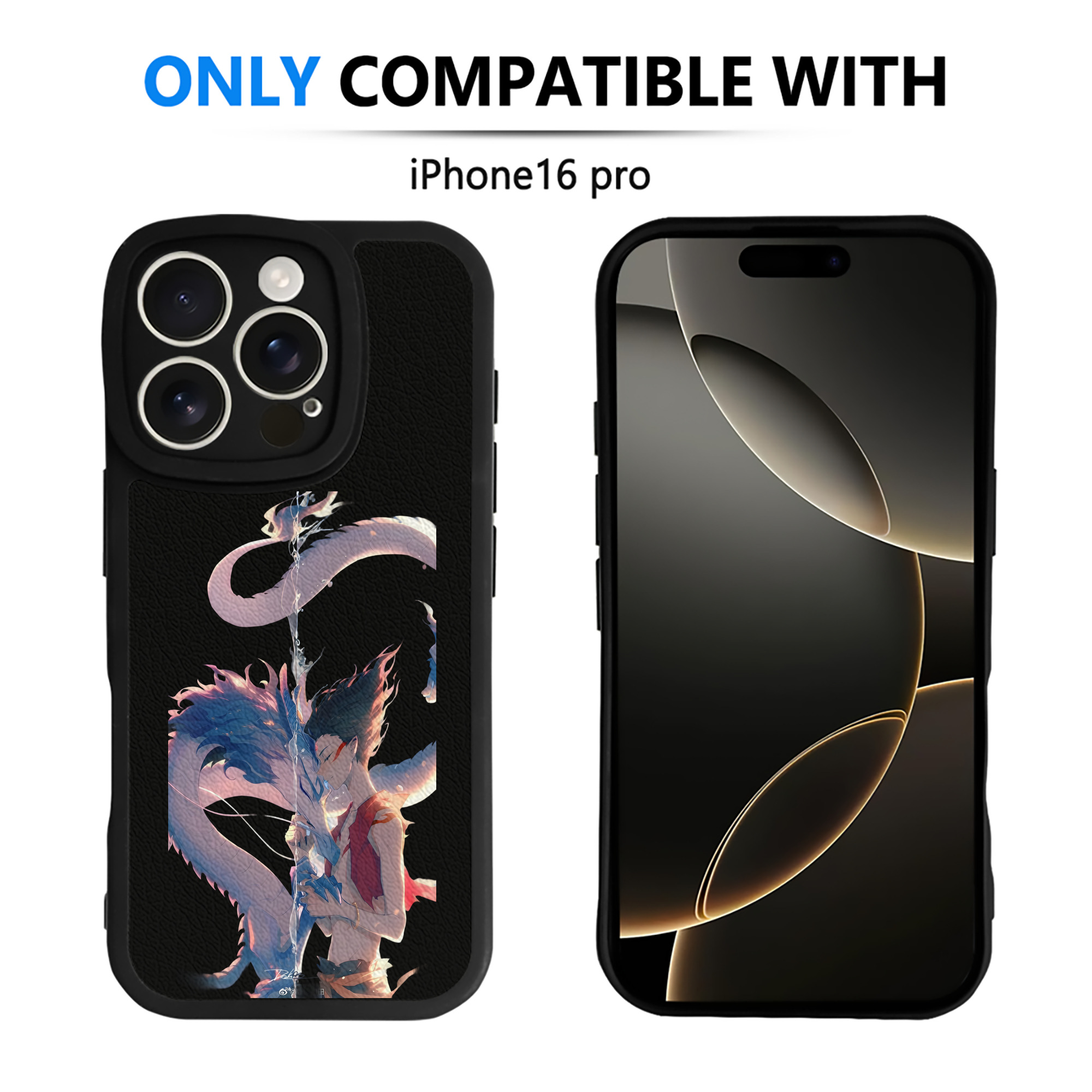 （画像用） Ne Zha 2 ナタ 魔童の大暴れ 【iPhone 16シリーズ対応】シリコンスマホケース（レザー調） 材質：シリコン